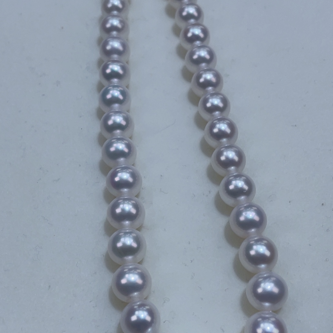 淡水珍珠颈饰银S925镶嵌8.5m正圆爆亮毕业级澳白光