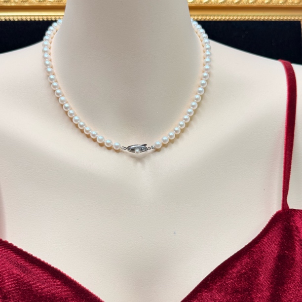 【六六中古】孤品天然海水珍珠项链ty2261链长38珠5.5-6