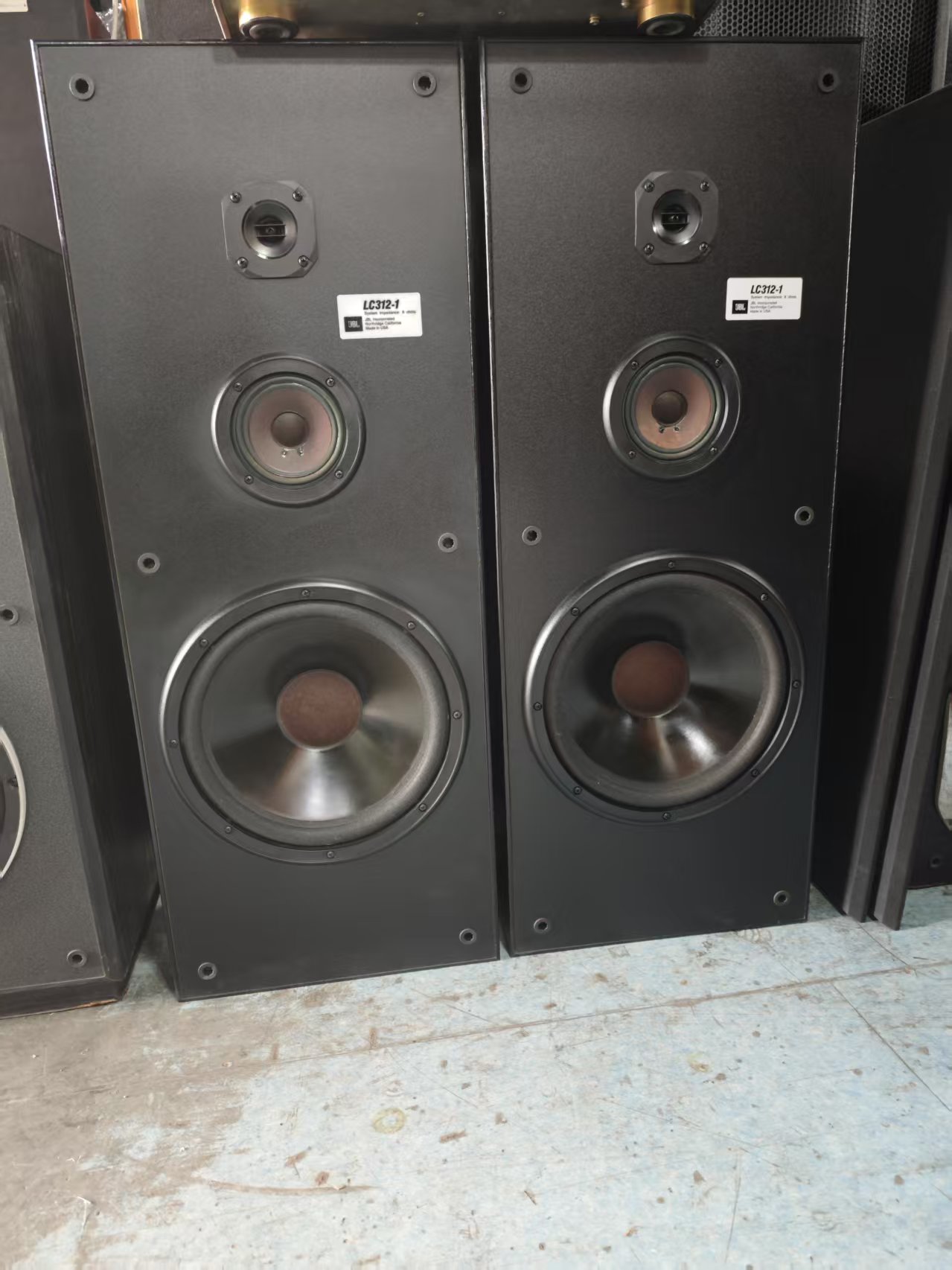 9新 JBL 【JBL 型号LC-312-1 12寸3分频落地箱一对】运费自理