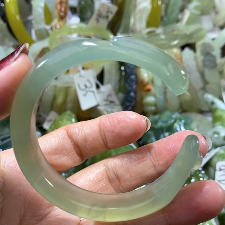 未镶嵌岫玉岫玉手镯52