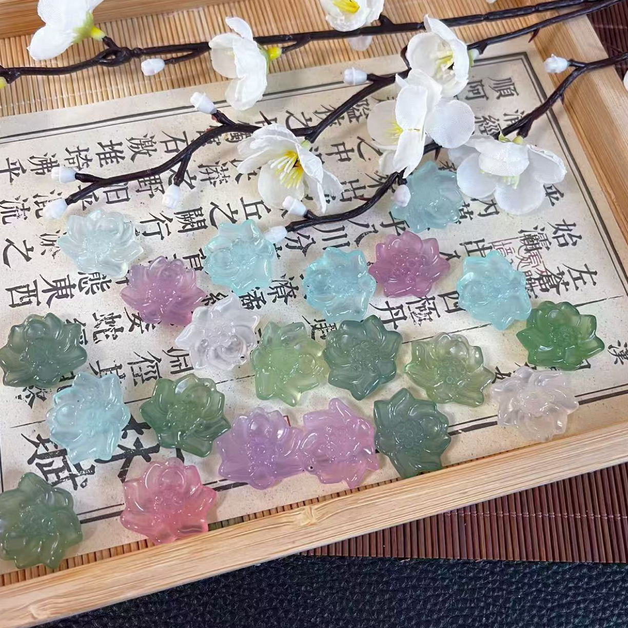 【莲花吊坠】天然玛瑙莲花吊坠新中式古风项链小众锁骨链可调节