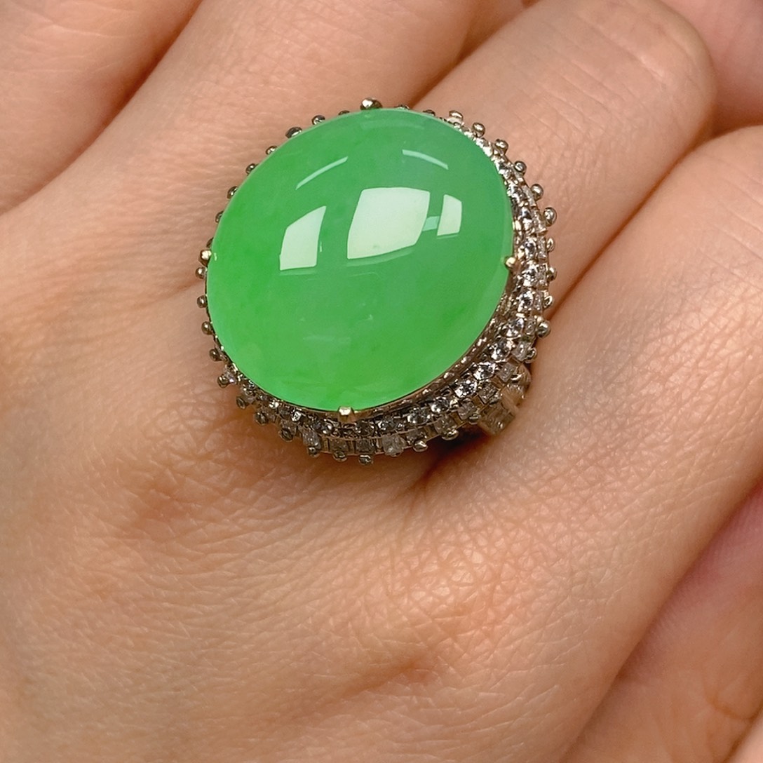 翡翠戒指未镶嵌W***y翡翠