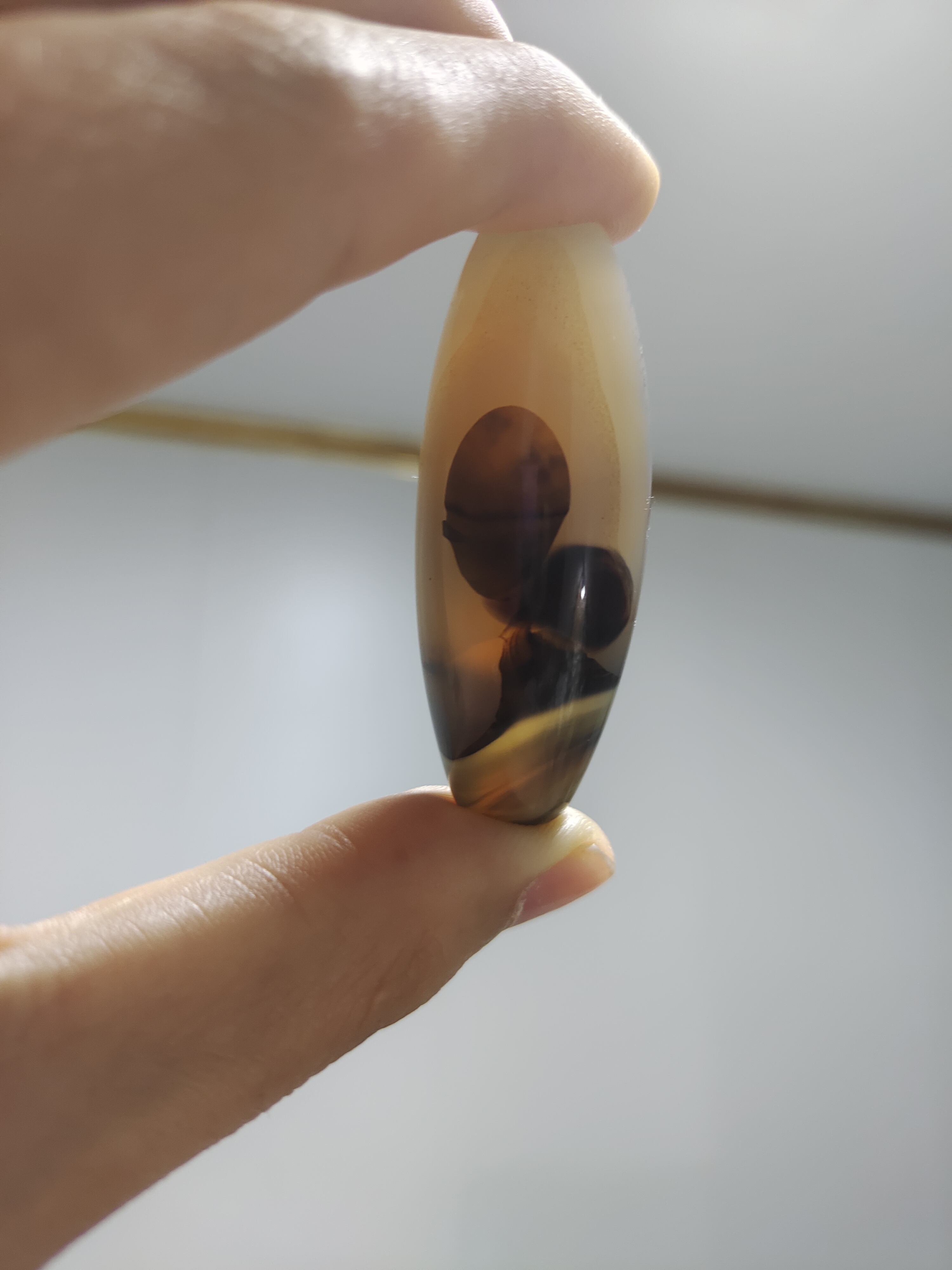 天然玛瑙像形～日进斗金