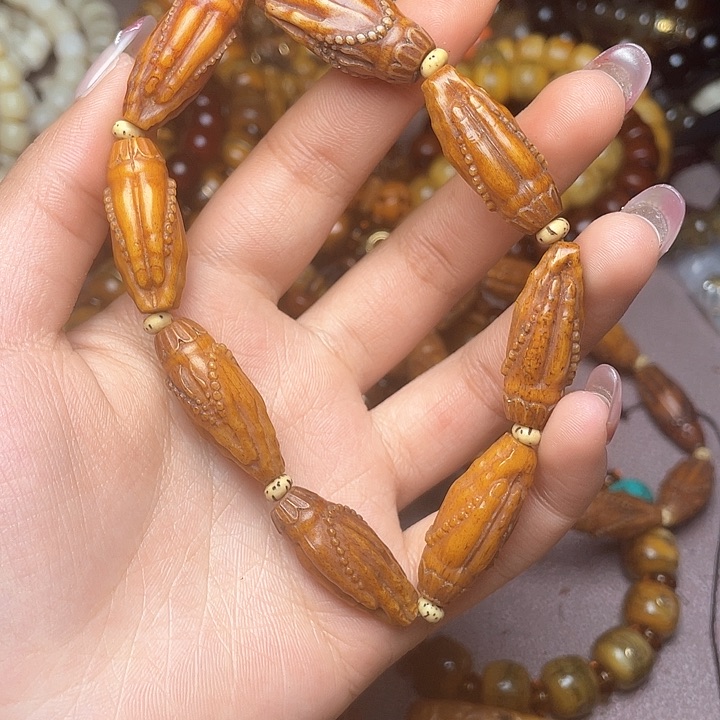 牦牛骨佛手手串手串