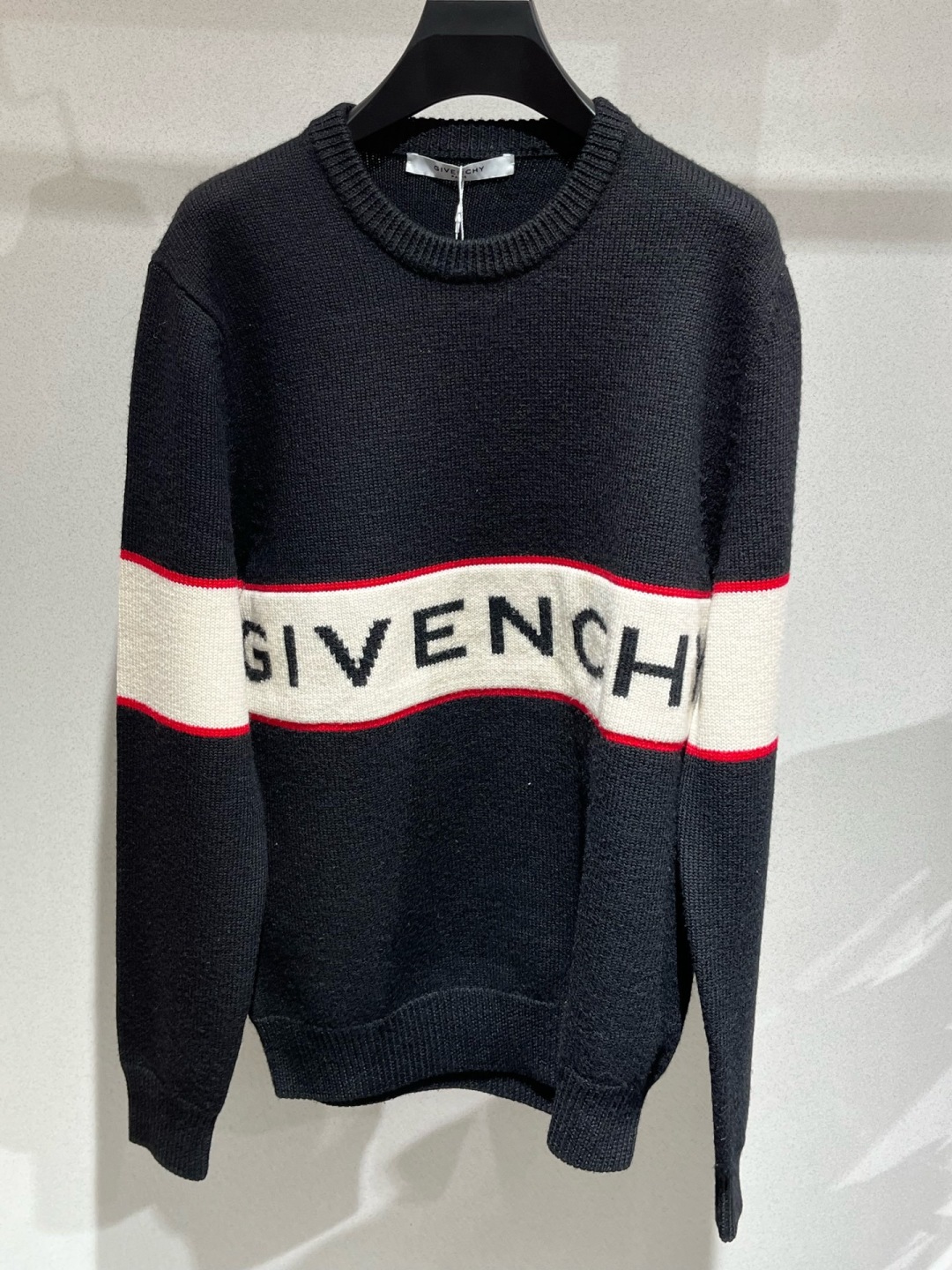 95新 Givenchy/纪梵希 字母logo针织衫 M码