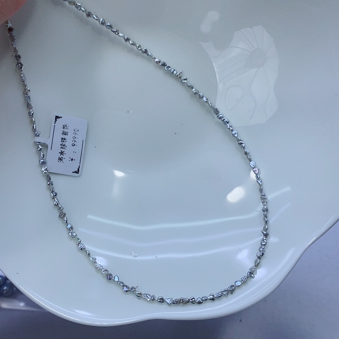海水珍珠颈饰银S925镶嵌