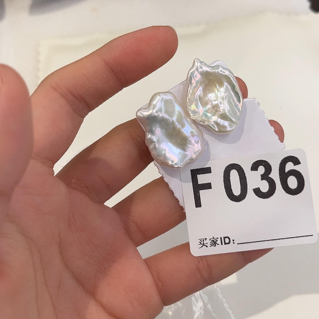 耳饰银S925镶嵌淡水珍珠