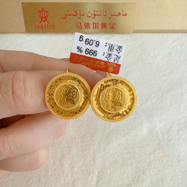 足金耳环6.09克（870/克）