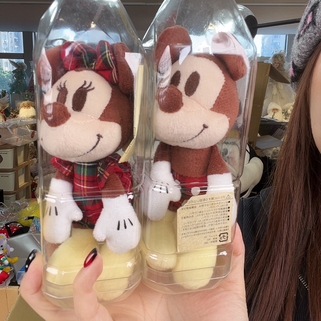 毛绒555号米奇mini瓶子挂件