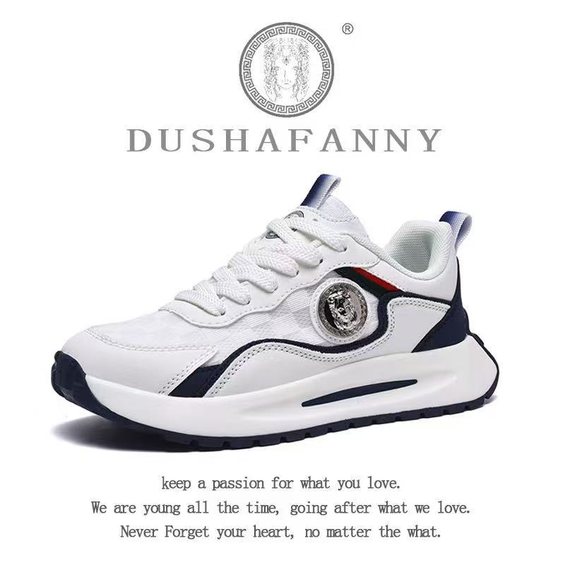 DUSHAFANNY/杜莎梵婗高端百搭轻奢透气冰丝时尚休闲鞋88067
