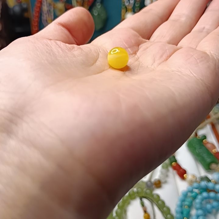 琥珀珠宝奇石未镶嵌清**旧