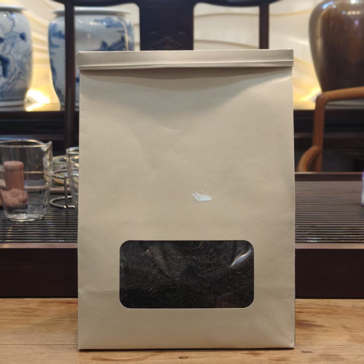 2020年 晋德茶厂 布朗糯汤木质陈香普洱熟散  500g