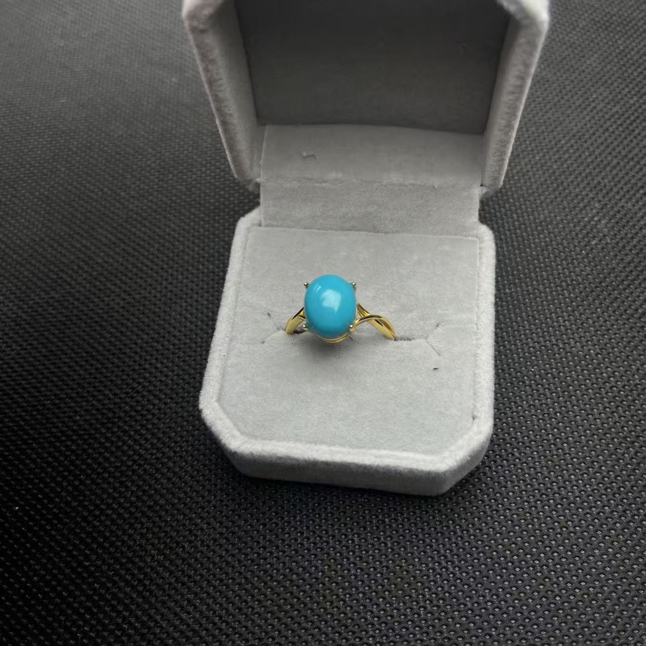 ZBG2022原矿绿松925戒指-2款(珠宝多样性发其一）