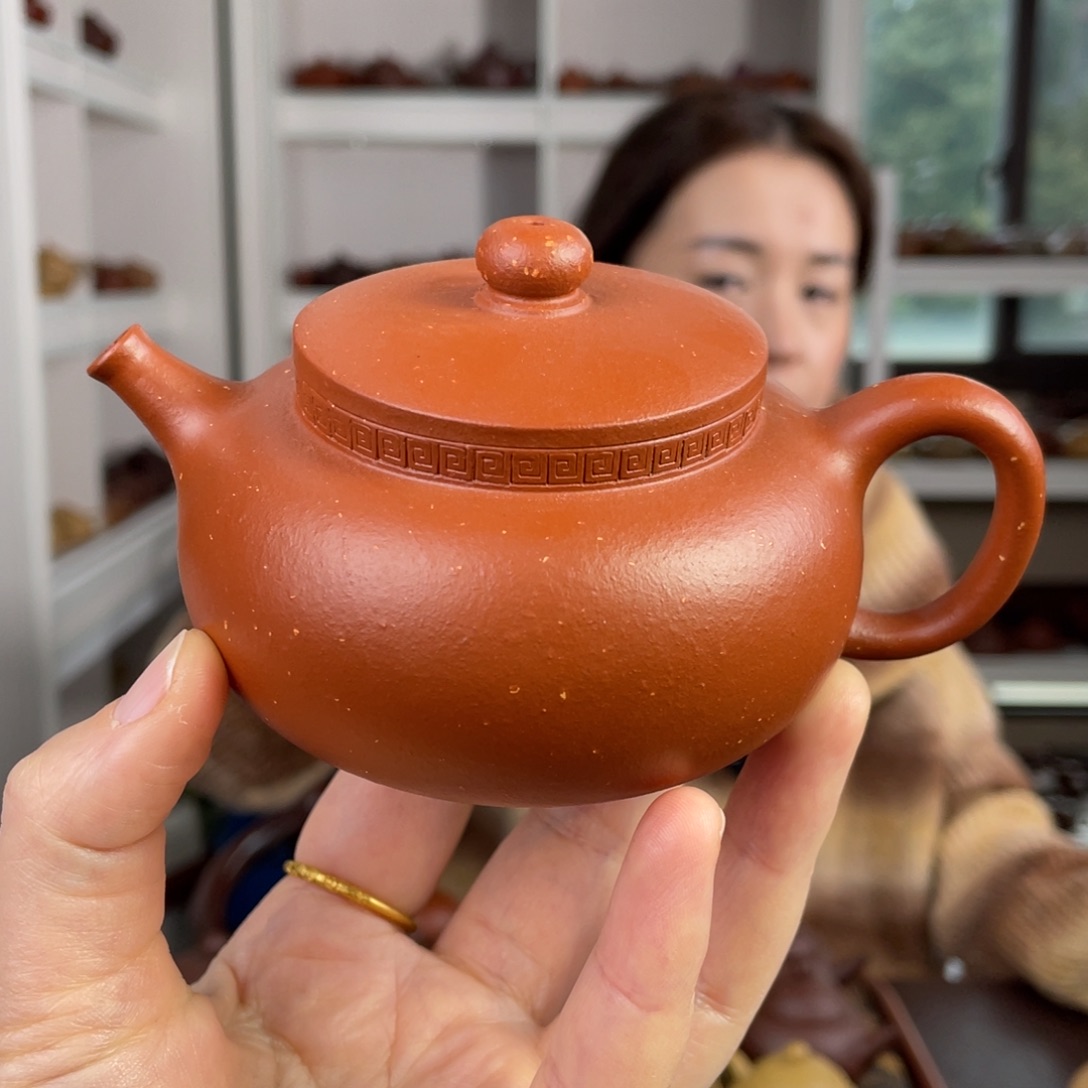 紫砂茶壶朱泥铺砂东元平安180cc