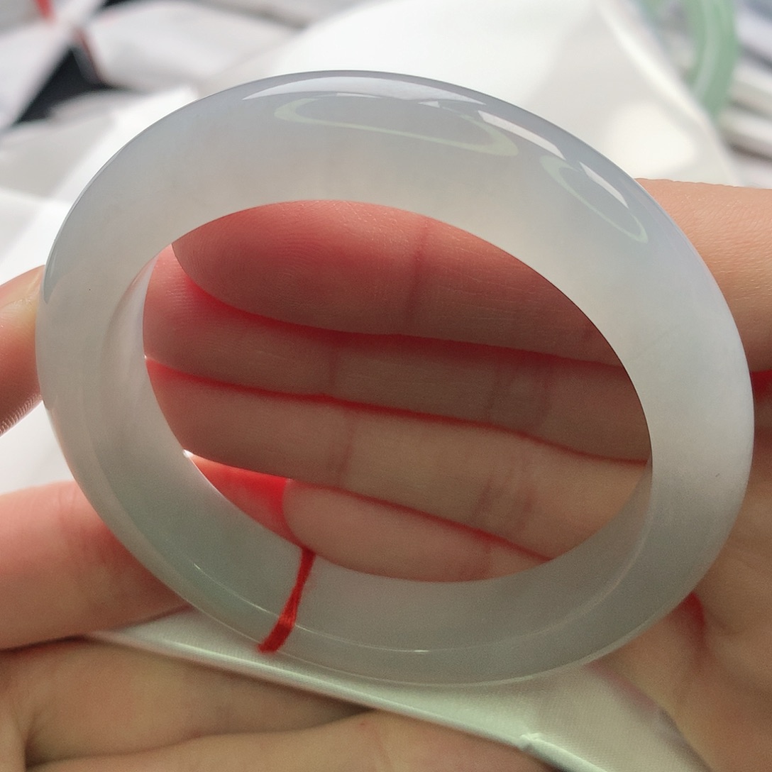 翡翠未镶嵌手镯缅甸53.5