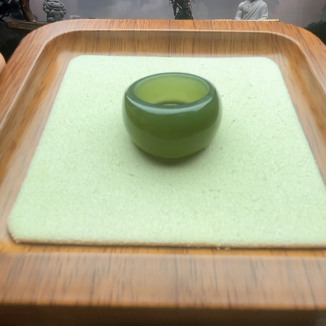 和田玉颈饰未镶嵌深湖水馒头16-17号