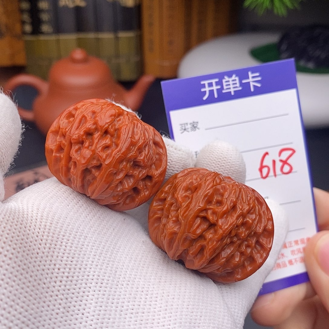 文玩核桃把件40磨盘618