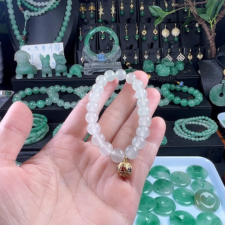 未镶嵌手串石英质玉