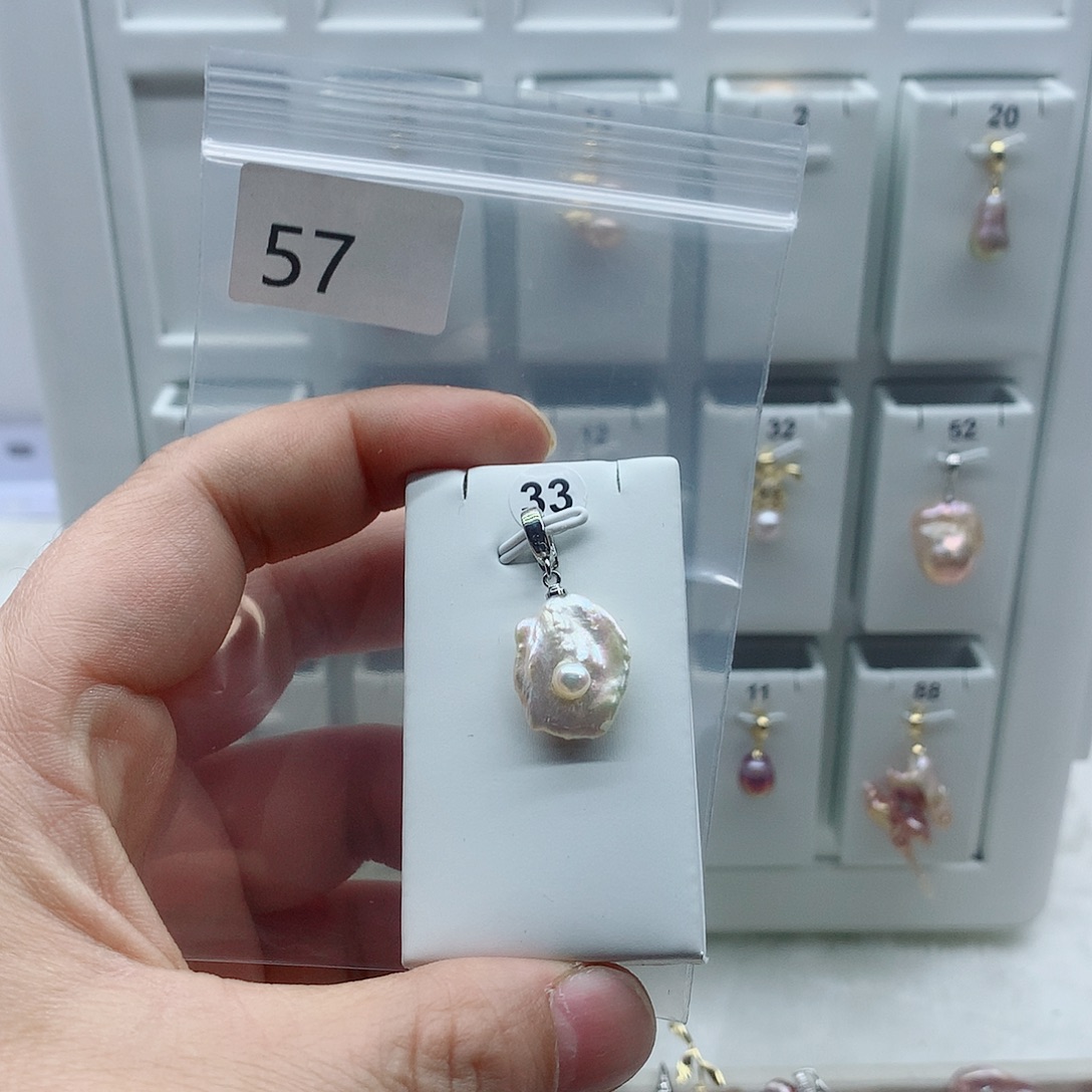 吊坠(不含链)淡水珍珠合金