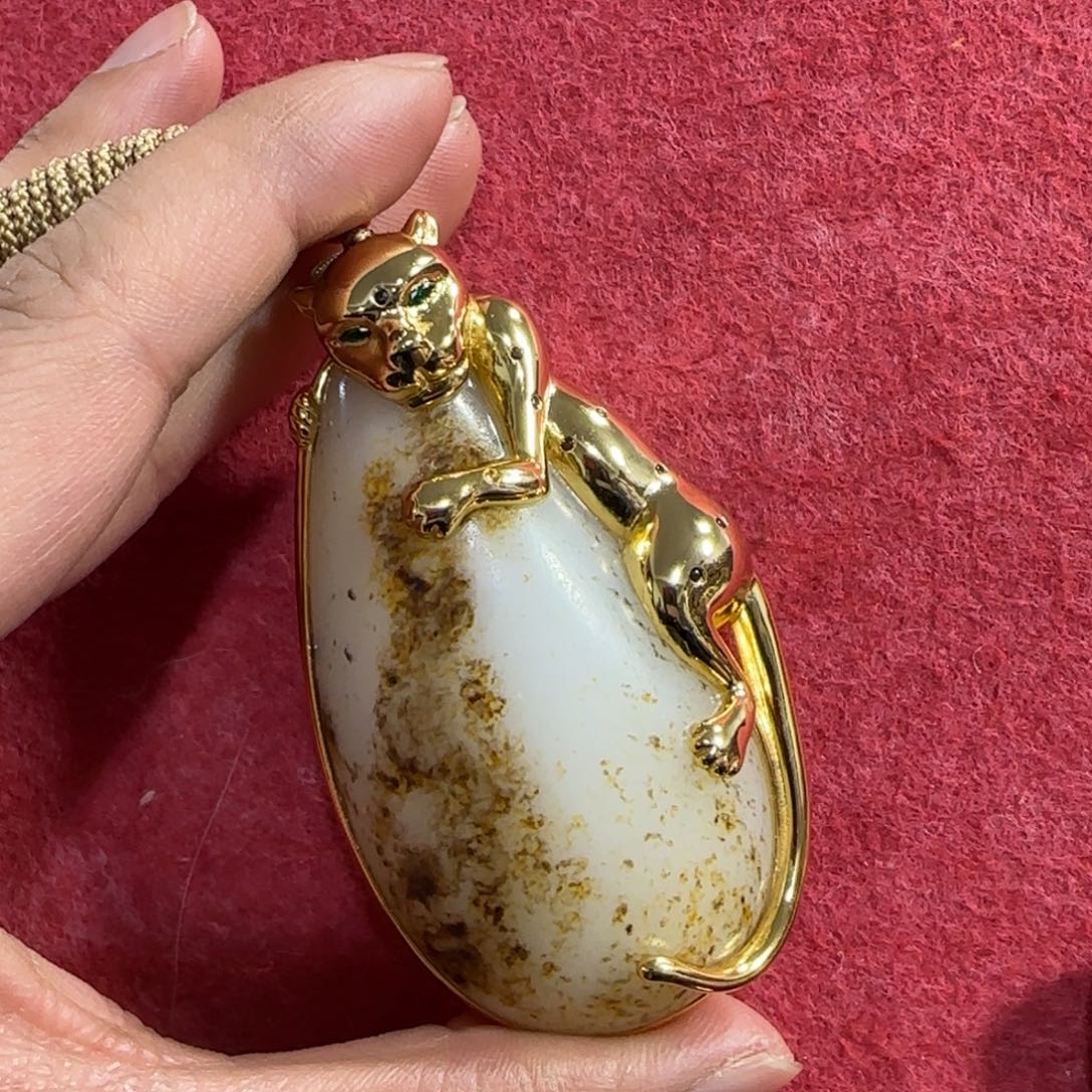 和田玉挂件未镶嵌南*月