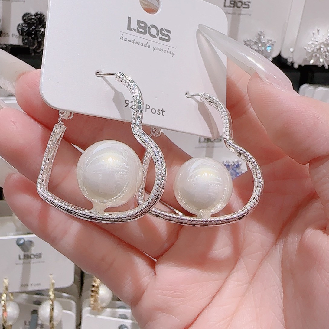 锆石铜合金925银耳环