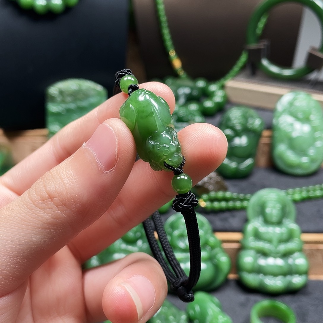 和田玉（碧玉）手绳未镶嵌