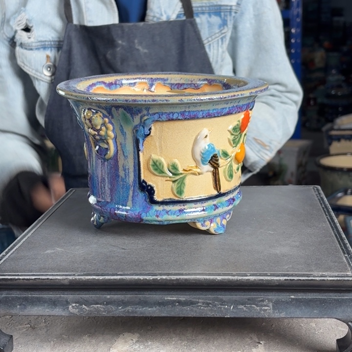 一风堂石湾花盆 内16*11