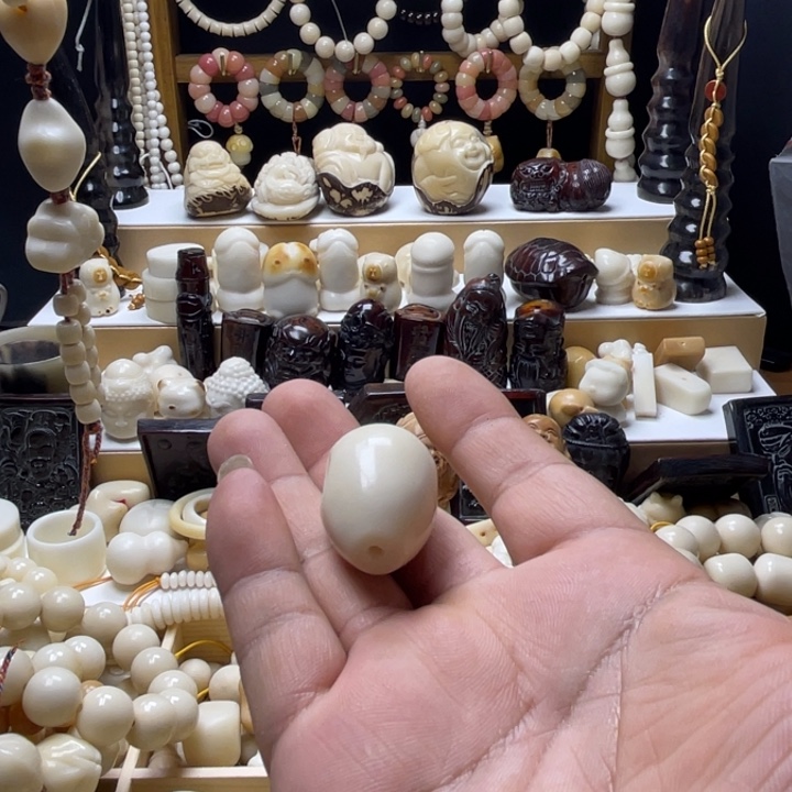 一*象牙果雕刻水滴三通