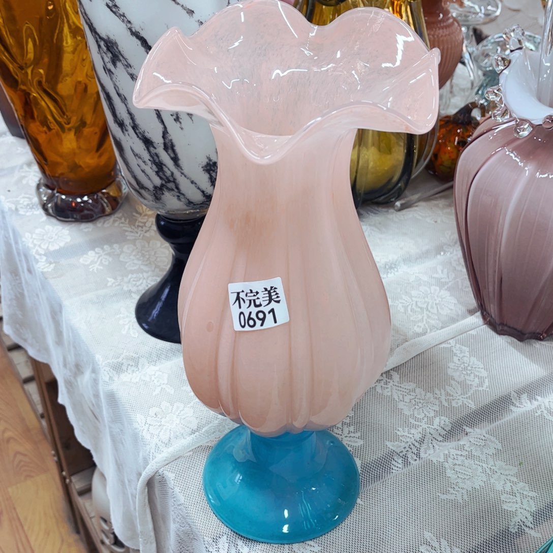 0691风灯，618活动琉璃花瓶不完美