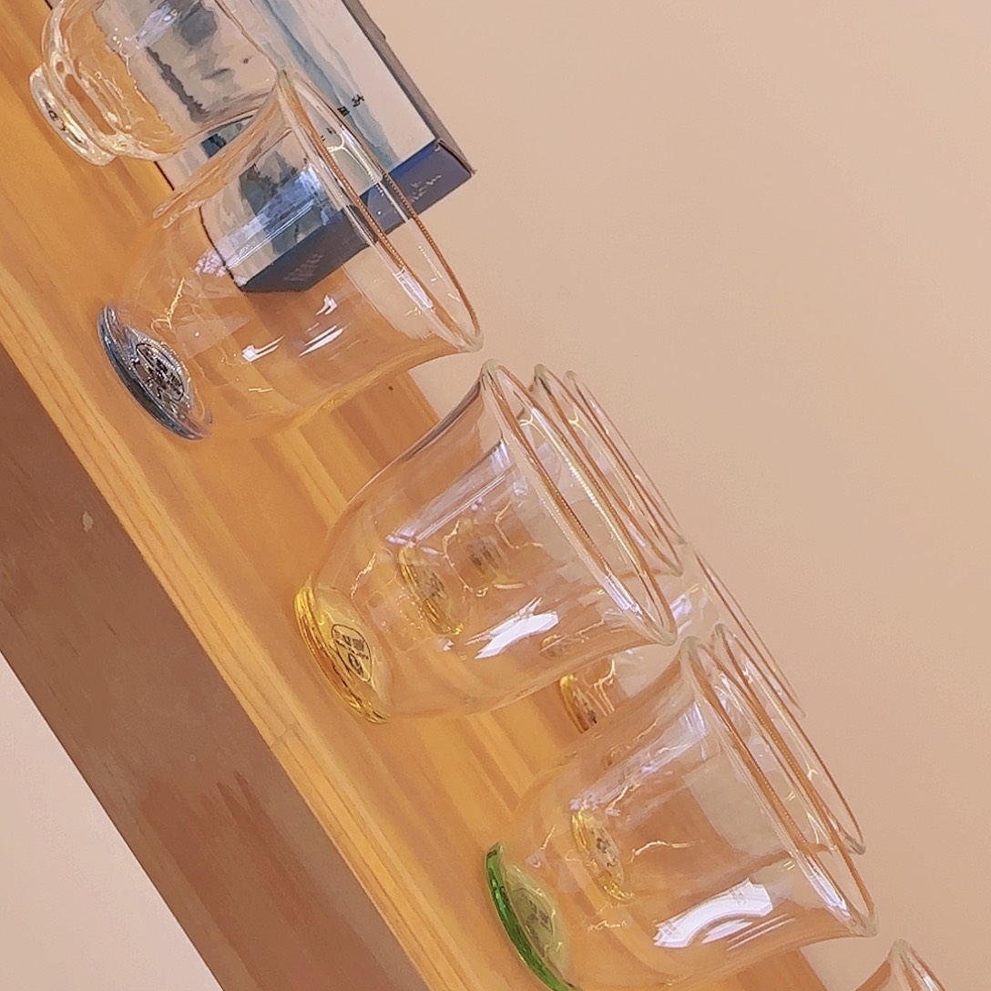 【闪购商品】高硼硅玻璃茶水分离C01蓝黄绿