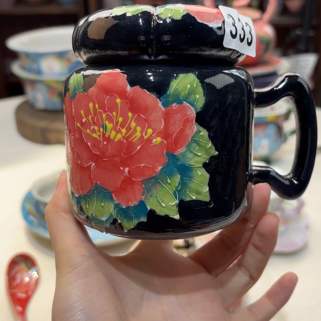 景德镇手绘高温釉下彩陶瓷茶具