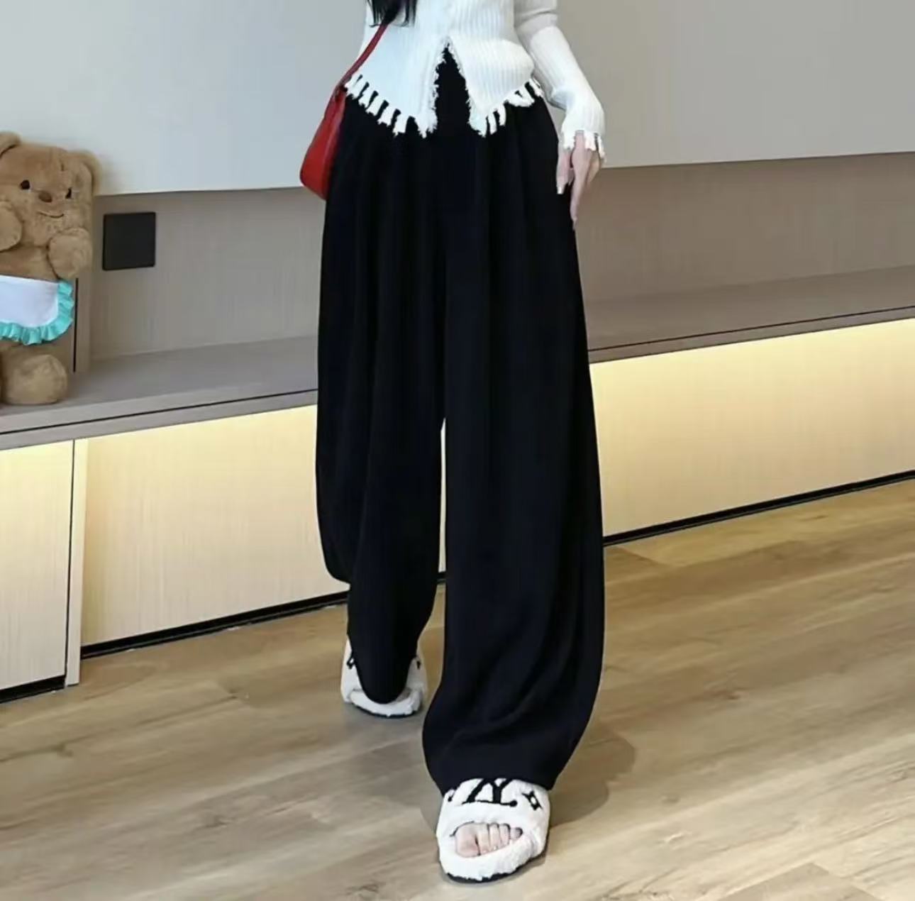 【小巧定制】XQ2660秋季新款休闲显瘦百搭萝卜裤大码女装