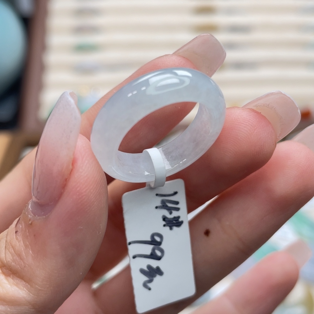 翡翠未镶嵌戒圈a29港圈14白月光