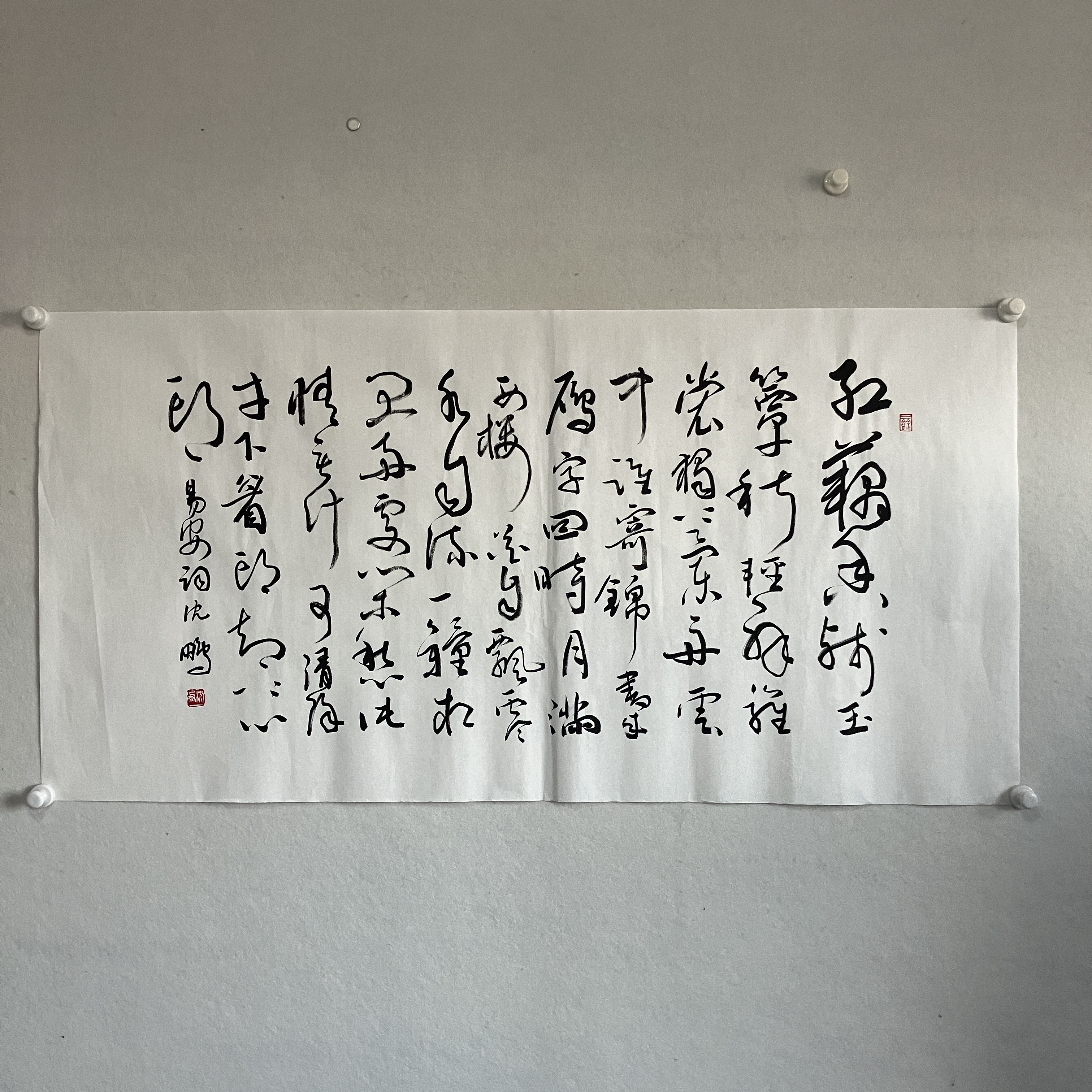 5769 书法 纸本水墨136×68cm