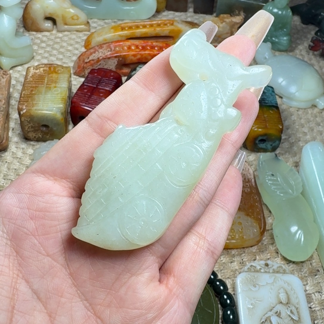 吊坠白玉菩提挂件