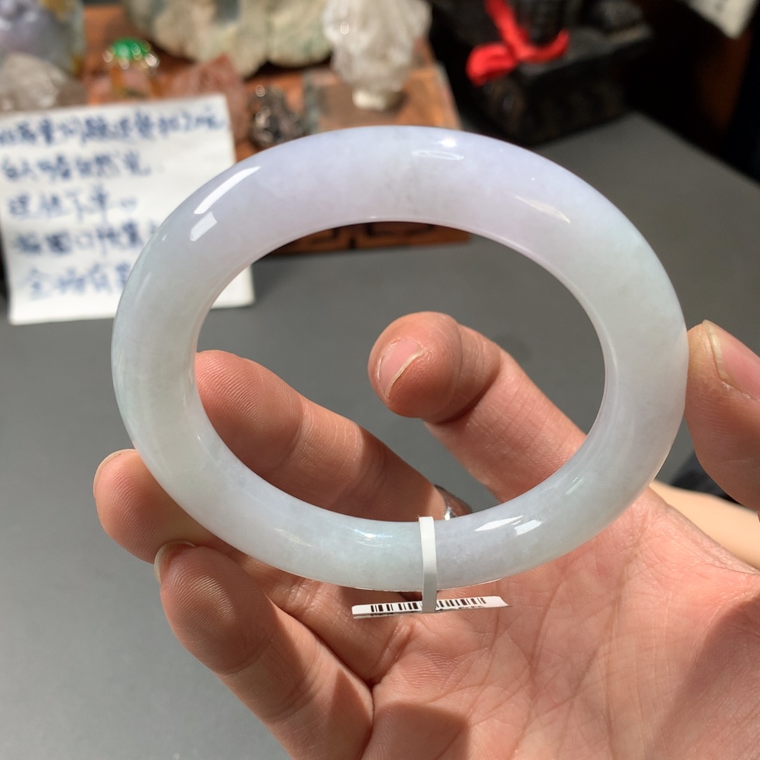 翡翠手镯未镶嵌55.6圆条