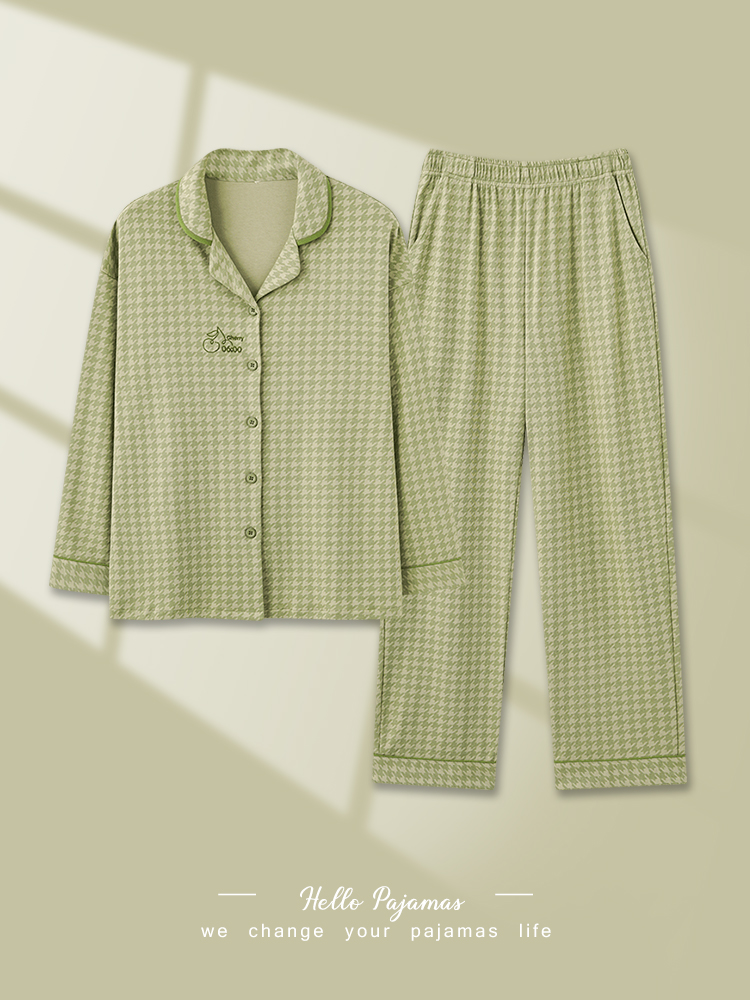 【直播专享20】纯棉睡衣女款春秋季新款长袖薄款全棉可外穿家居服