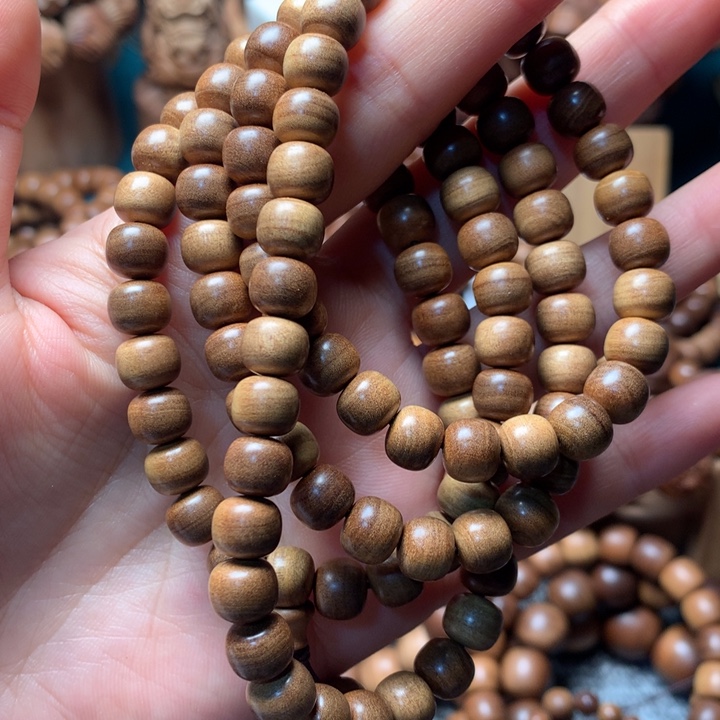 檀香木手串/手链蔷*花老山檀香7*8药香