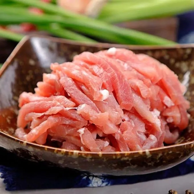 本地大猪净瘦肉丝：500克