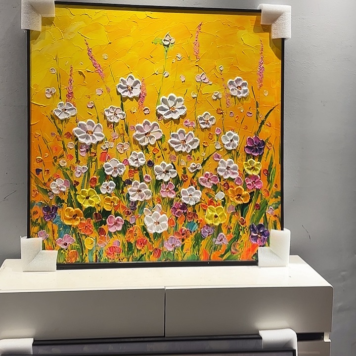 竖款80.80黄花黑框