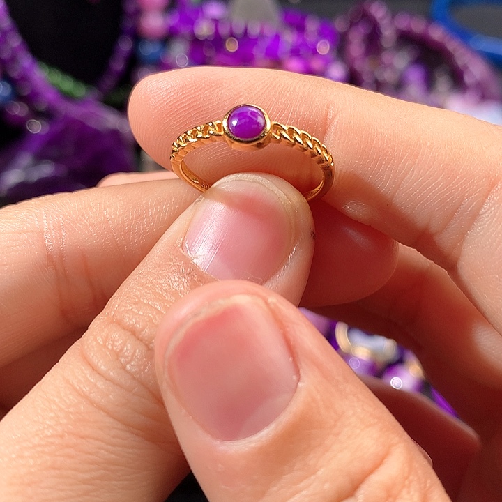 苏纪石（舒俱来）戒指银S925镶嵌