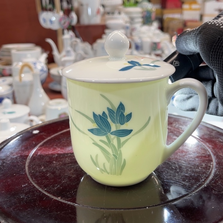 陶瓷醴陵手绘釉下五彩茶杯