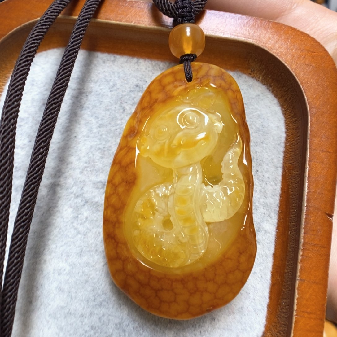 蜜蜡颈饰未镶嵌蜜蜡