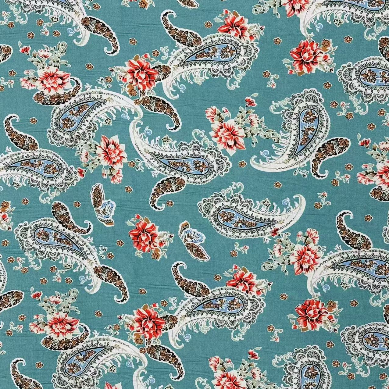 棉绸繁锦腰果花面料宋锦（不支持七天无理由退换）