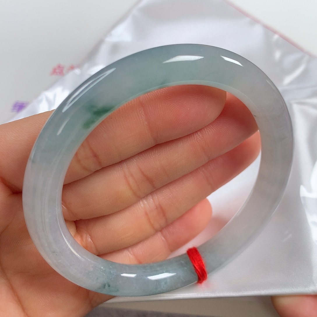 翡翠手镯未镶嵌 圆条⑨⑤