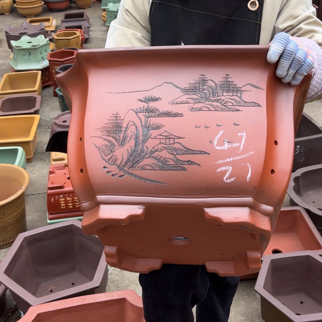 紫砂花盆盆景艺术