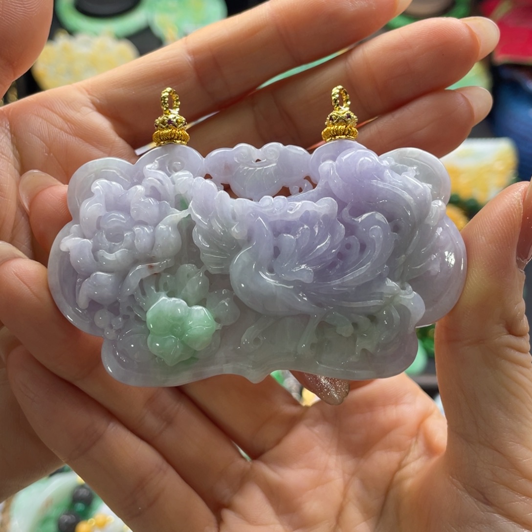 翡翠未镶嵌颈饰代编织