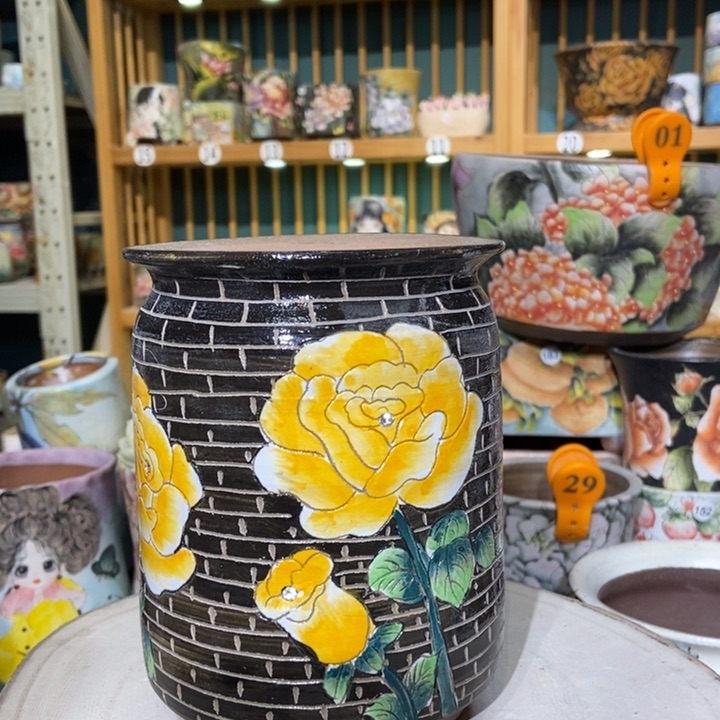 红陶景德镇艺术手绘作品