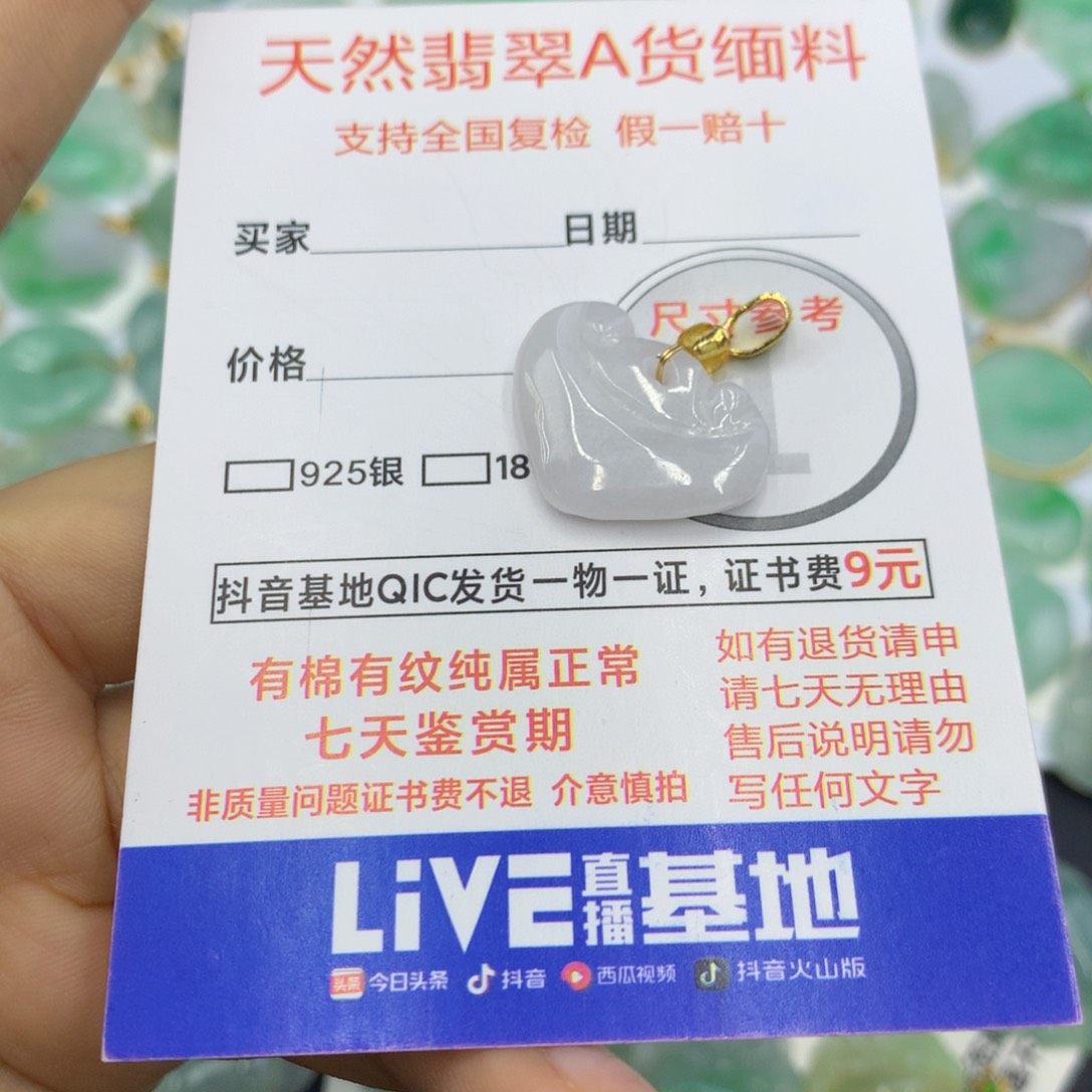 翡翠颈饰未镶嵌翡翠