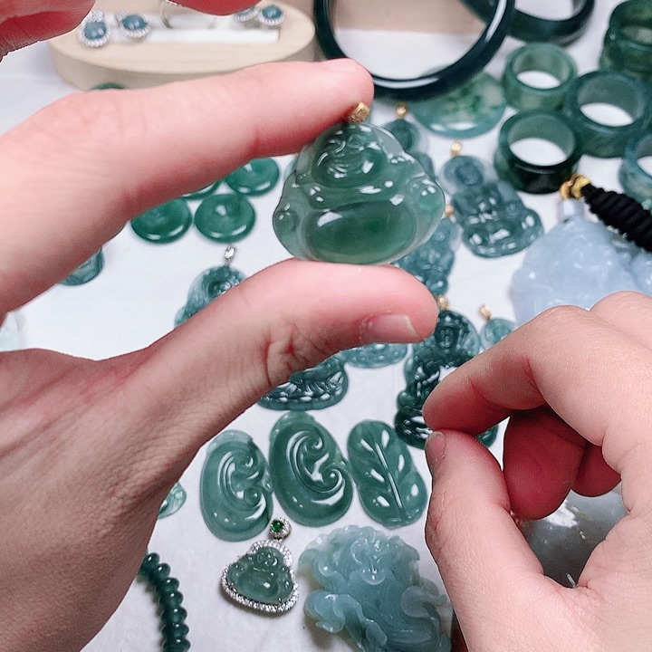 翡翠吊坠(不含链)未镶嵌多样性发货